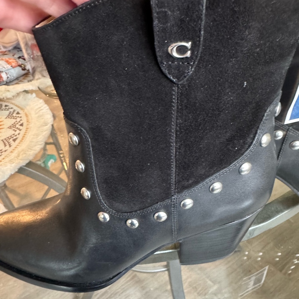 Black Studded Ankle Boots
